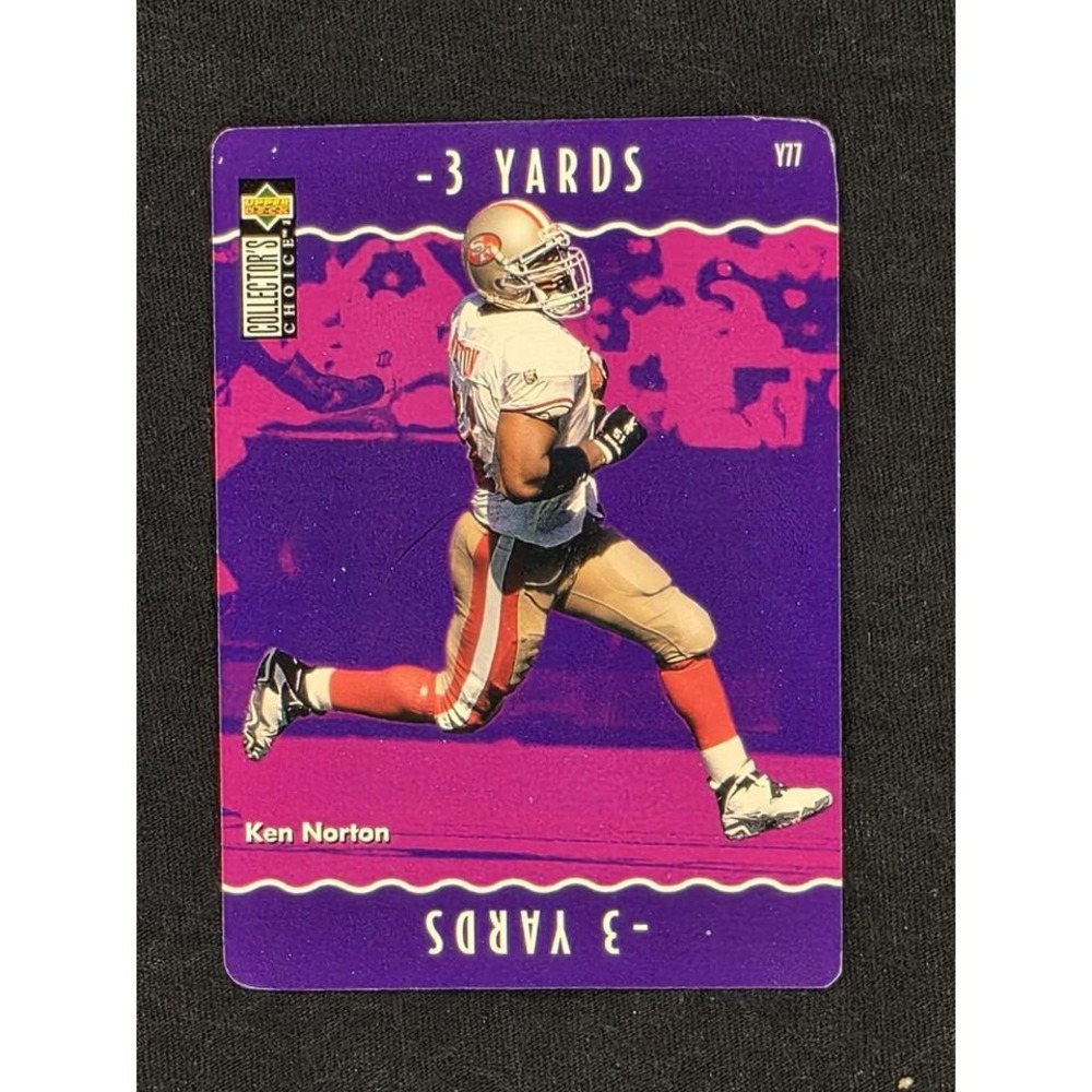 1993 Upper Deck Collector's Choice Ken Norton -3 Yards V77 Football‎ Card